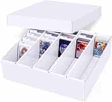 Amazon.com: Leyzan 5 Row Trading Card Storage Box, 1 Pack